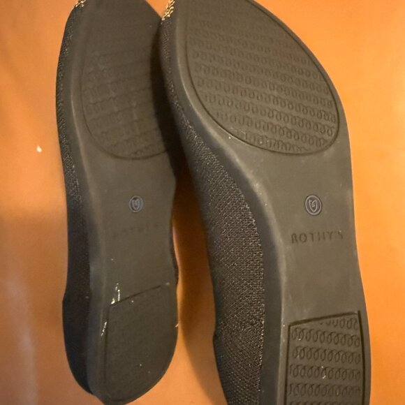 Rothy's The Point- Black/Gold- Size 9 - Picture 5 of 6